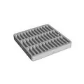 18" Square Black Drain Grate | DRT1802SDB