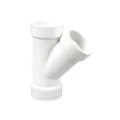 8" x 8" x 4" Hub White PVC Schedule 40 4810 Series 45 Degrees Reducing Wye | DWPY884