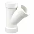 8" x 8" x 4" Hub White PVC Schedule 40 4810 Series 45 Degrees Reducing Wye | DWPY884