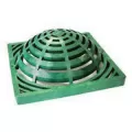 18" Square Polypropylene Green Catch Basin Drain Atrium Grate | NDS1891