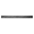 36" Rectangular Polypropylene Black Mini Decorative Botanical Channel Grate |  554