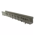 39.75" x 4-1/16" x 3" PVC Light Gray Channel Drain | NDS710