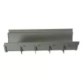 20" x 8-1/4" x 8" PVC Light Gray Shallow Profile Channel Drain | NDS830