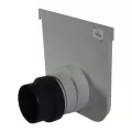 7" PVC Light Gray Deep Profile Cap/End Outlet | NDS844