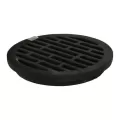 12" Round Ductile Iron Black Inline Flat Drain Grate | NDSD12