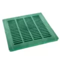 18" x 18" Square HDPE Black Drainage Grate | RBDDG18SFB