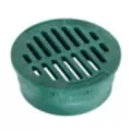 4" Round HDPE Green Drainage Grate | RBDDG4RFG