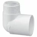 3/4" x 1" 90 Street Elbow PVC Sch. 40 MPT x Slip | 410-102