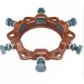 6" Coral Red Gland PVC Series 4000HD Mechanical Joint Wedge Action Restraint | WWFMEGALUG6PLA