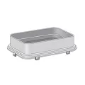 Valve Box Extension Only, 3" Rectangular Black Standard
