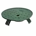 Valve Box Lid, 10" Round Green Universal