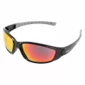 Safety Glasses, Red Mirror Lens High Impact Ammo Sport