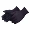 Jersey Gloves, Small and Large Cotton Brown