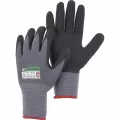 Work Gloves, Small Iridium Nitrile Foam Dipped Oil and Dirt Resistant Black