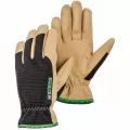Work Gloves, Medium Duratan Suede/Mesh Black/Tan