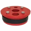 5" x 1-1/4" Painted Cast Iron Split Top Plate Single Drop Pipe Well Seal | MRLWS500125