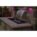 1-1/2" FIPT 24" x 8" x 3-1/2" 2400 gph Color Changing Colorfall | AWGCFCC24