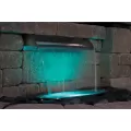 1-1/2" FIPT 36" x 8-1/2" x 4" 3600 gph Brushed Stainless 304 Stainless Steel Spillway | AWGSS36