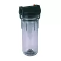 3/4" NPT Clear Sump Black Cap Standard Filter Housing | APLWC34PR