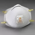 5-1/2" x 6-1/4" White Braided Headstrap Particulate Disposable N95 Respirator | ERB13502