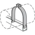 8" IPS Electrogalvanized 11 to 10 ga Steel AS1100AS Series Rigid Conduit Clamp | ANVSC8