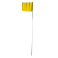 4" x 5" x 21" Vinyl Yellow 100/Bundle Wire Staff Marking Flag | FLG4X5YELLOW