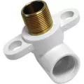 1-1/2" Male White Brass/PVC Swing Joint Stabilizer Elbow | LSCG001022