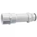 1-1/4" Female Acme x Male Acme 7" L White PVC Pre-Assembled Acme Riser | LSCG587003