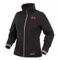 Medium Polyester Black Women Zipper Closure Heated Jacket | MKE232B21M