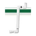 1" MIPT x Slip 8" L White PVC Swing Joint | LSCG131208