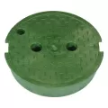 10" Round Green Irrigation Control Valve Pro-Spec Valve Box Cover | NDB211C