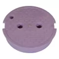 10" Round Purple Reclaimed Water Pro-Spec Corrugated Valve Box Cover | NDB311CR