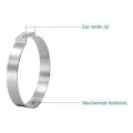 1/2" Stainless Steel 15.1 to 17 mm Clamping 6 mm W Ear Clamp | OTK170R