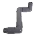 1-1/2" NPT 12" L Dark Gray Swing Joint | RBGSJ1215011SS