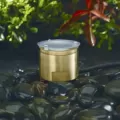 5 W Ceramic Integrated LED Natural Brass CNC Machined Solid Brass Landscape Series Under Water Light | VISUW2114BSNLB5