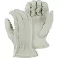 Medium Cowhide Leather Rolled Hem Cuff A-Grade Driver Gloves | YLS755GCI