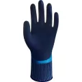 Latex Coating Blue/Dark Blue Hemmed Cuff Work Gloves | YLSWG318