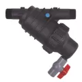 100 Mesh 1-1/2" MPT 55 gpm 150 psi Blue Stainless Steel Spin Clean 4E with Flush and Ball Valve Wye Filter | AGP72130090