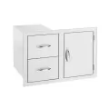 36" 304 Stainless Steel 2-Drawer and Access Door | SUMSSDC236