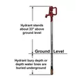3/4" NPT x Hose Thread 56-1/2" C-1000 Series High Capacity Frost-Proof Yard Hydrant | MRHC7502