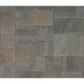 5-1/5" x 5-1/2" x 2-3/8" Positano Interlocking Artisan Slate Stone Paver | BAS100048410