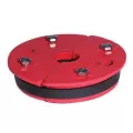 4" x 1" Painted Cast Iron Split Top Plate Single Drop Pipe Well Seal | MRLWS400100