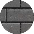 Techo-Bloc Victorien Paver 60mm, 4-1/4" x 8-1/2", Onyx Black | 000060