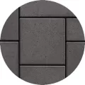 Techo-Bloc Blu Grande Smooth Patio Slab, 19-1/2" x 32-1/2", Onyx Black | 007609
