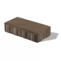 4-1/2" x 8-7/8" x 2-3/8" Small Rectangular Brown Treo Premier Paver | UNPTREOSMRECBN
