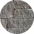 3" Shale Gray Mini-Creta Double Sided Wall | TBI000236