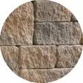 3" Chestnut Brown Mini-Creta Double Sided Wall | TBI000243