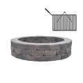 36" x 52" Coffee Creek Fire Pit Sunset Firepit Wall Unit | UNPRSCON032