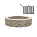 36" X 52" Granite Fire Pit Sunset Firepit Wall Unit |  RS-CON082