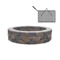 36" X 52" Granite Fire Pit Sunset Firepit Wall Unit |  RS-CON082